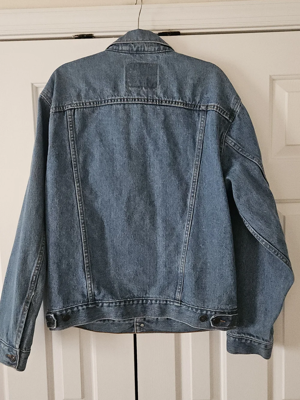 Levi's Men's L Blue Trucker Jacket Button Front Pockets Chest 46 70507